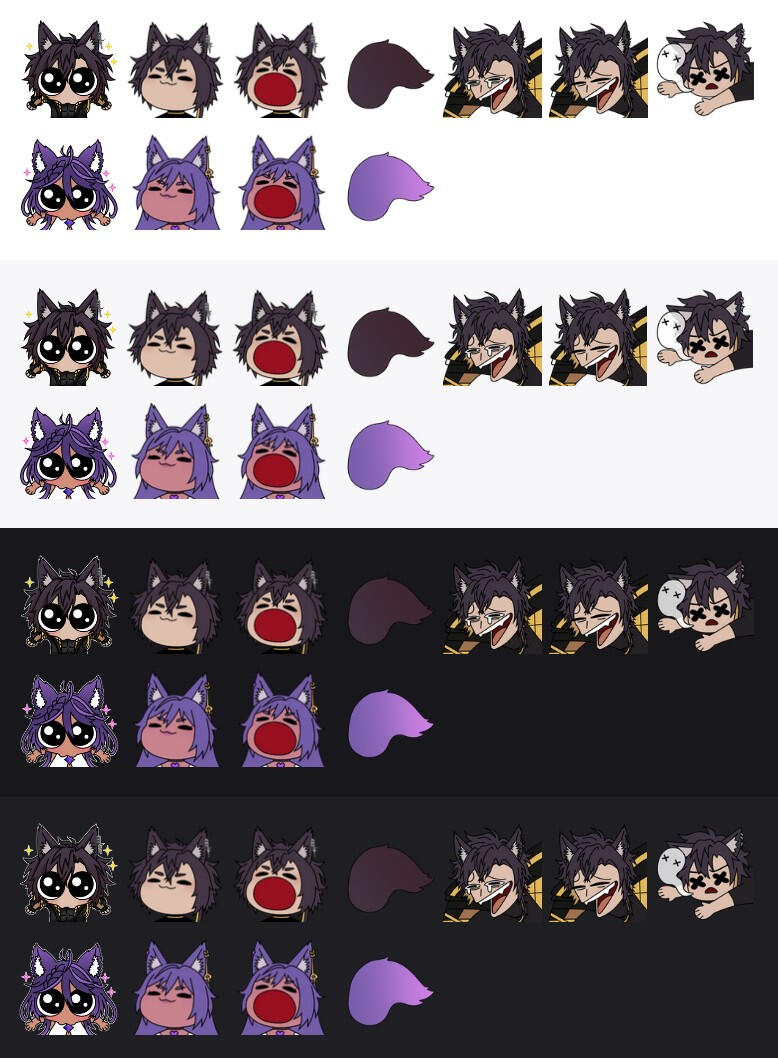 emotes for Jaxx⚡️ and Vixen👑